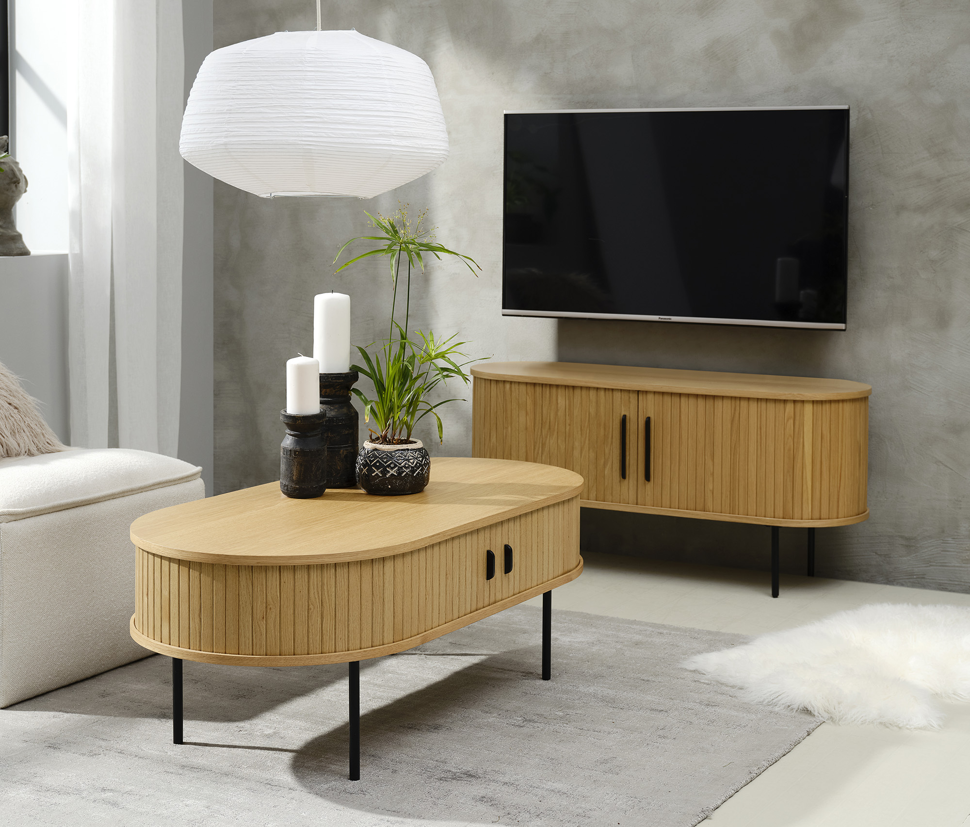 Tv-meubel Taree M eiken