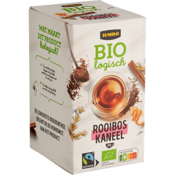 Jumbo Biologisch Rooibos Kaneel 20 Stuks 30 g