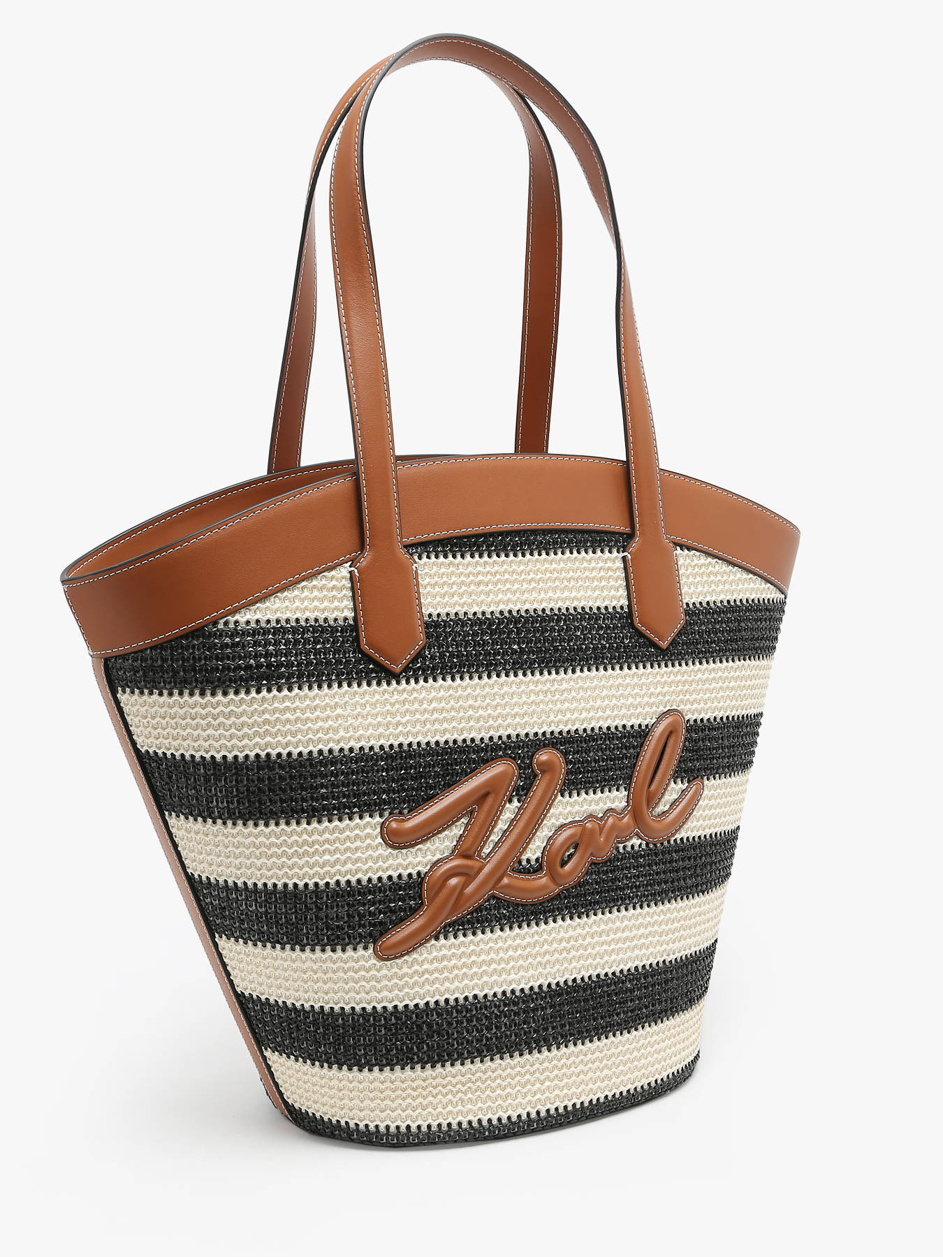 Sac port paule K signature raphia KARL LAGERFELD