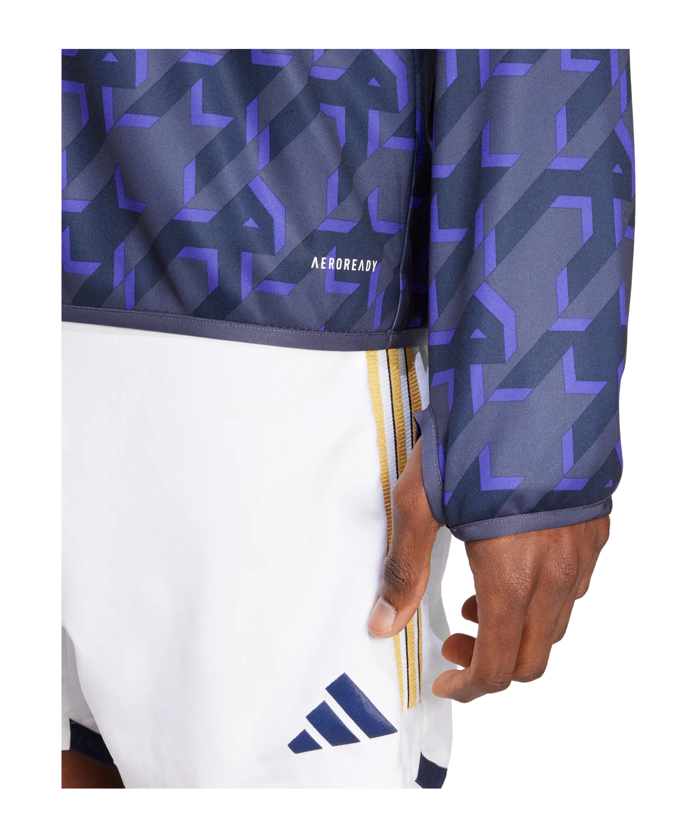 adidas Real Madrid Prematch Warmtop 2023/2024 Blau