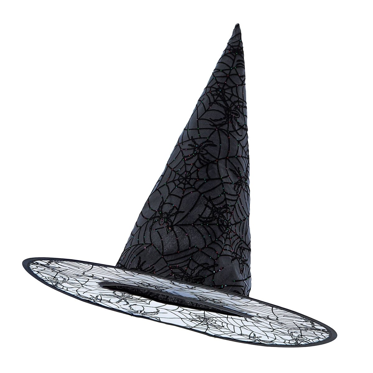 Halloween Heksenhoed Zwart Glitter