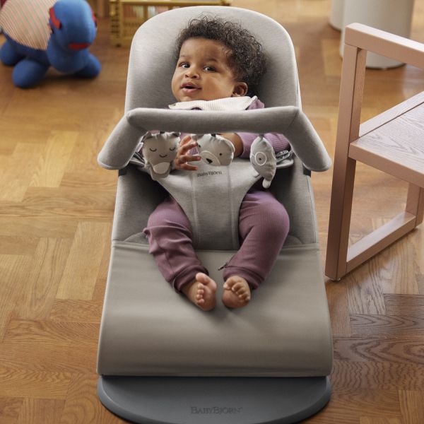 BabyBjörn Wipstoeltje Bliss – 3D Jersey – Zandgrijs