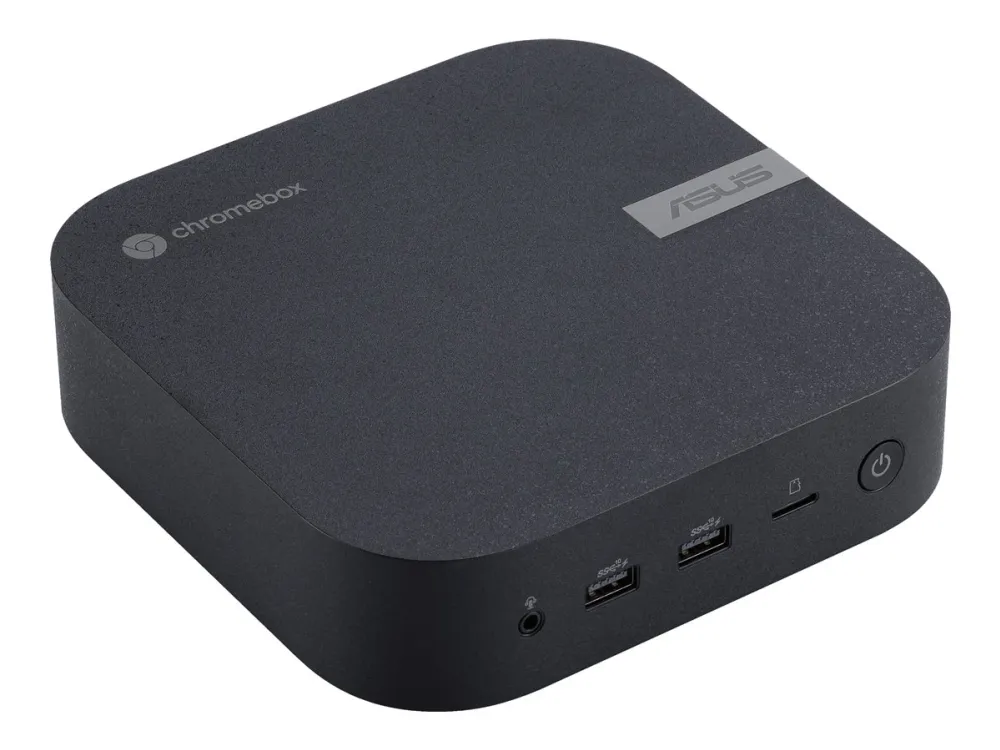 ASUS Chromebox 5 S3006UN - Mini PC 1 x Core i3 1220P / op til 4.4 GHz - RAM 8 GB - SSD 128 GB - NVMe - UHD Graphics - Gigabit Ethernet, 2.5 Gigabit Ethernet, Bluetooth 5.2, IEEE 802.11ax (Wi-Fi 6E) - Chrome OS - skærm: ingen - økosort