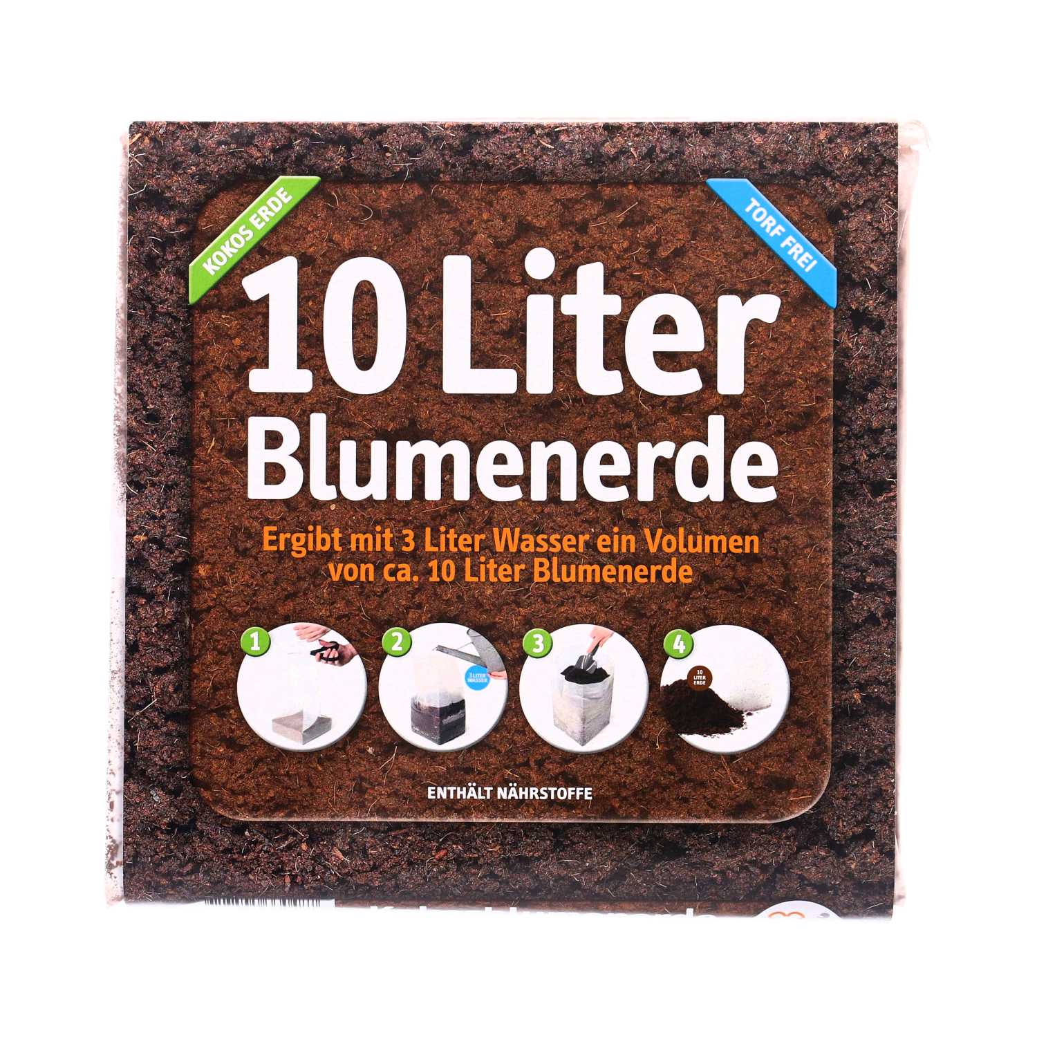 Blumenerde Kokoserde 10 Liter torffrei