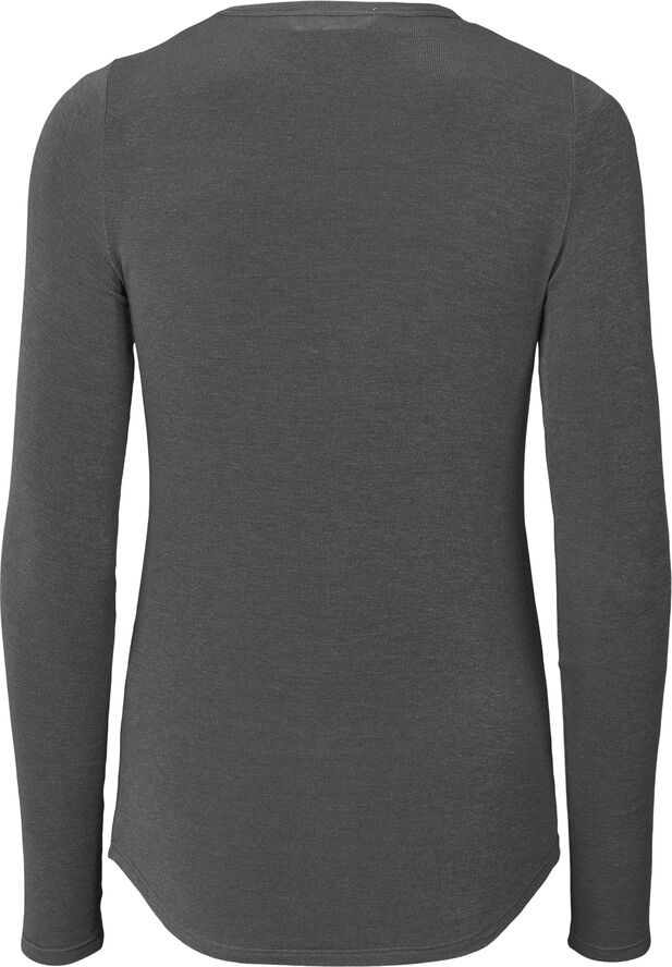Gai&Lisva Thyra L/S Wool Top Metal grey