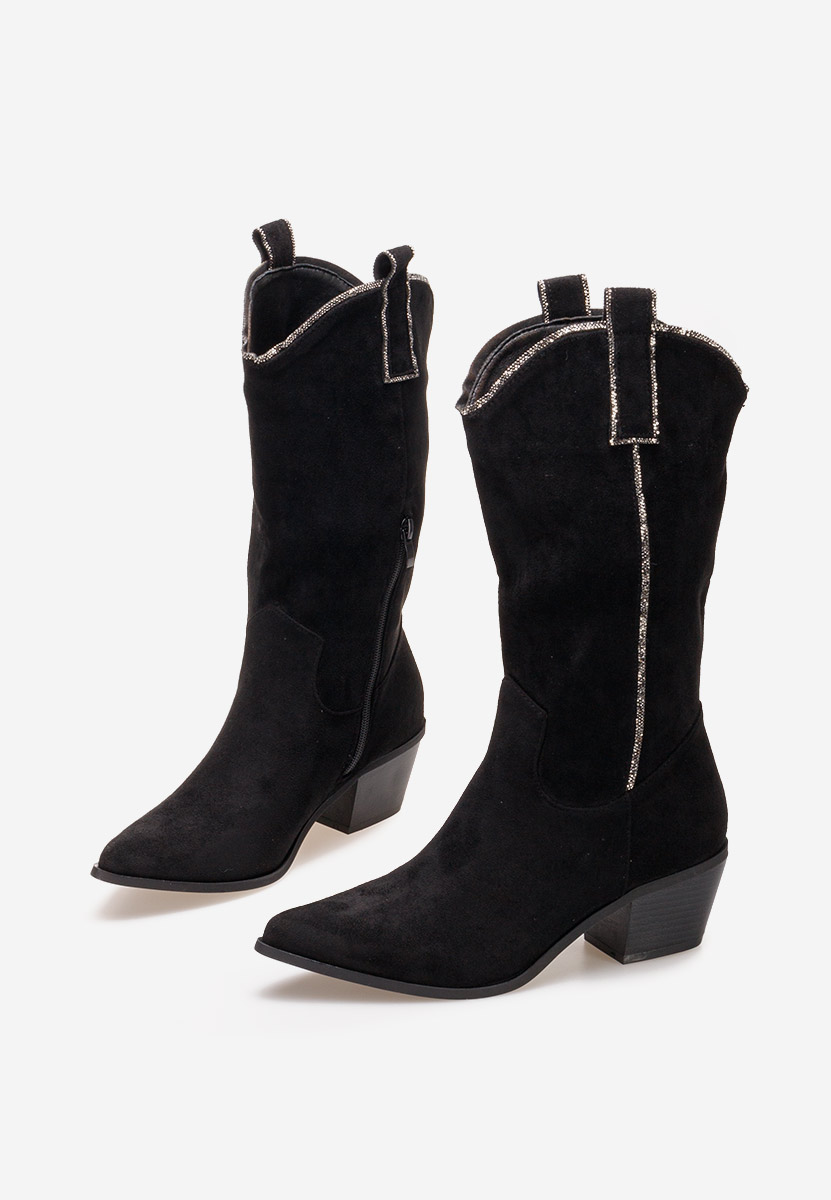 Santiag femme noires Noemi
