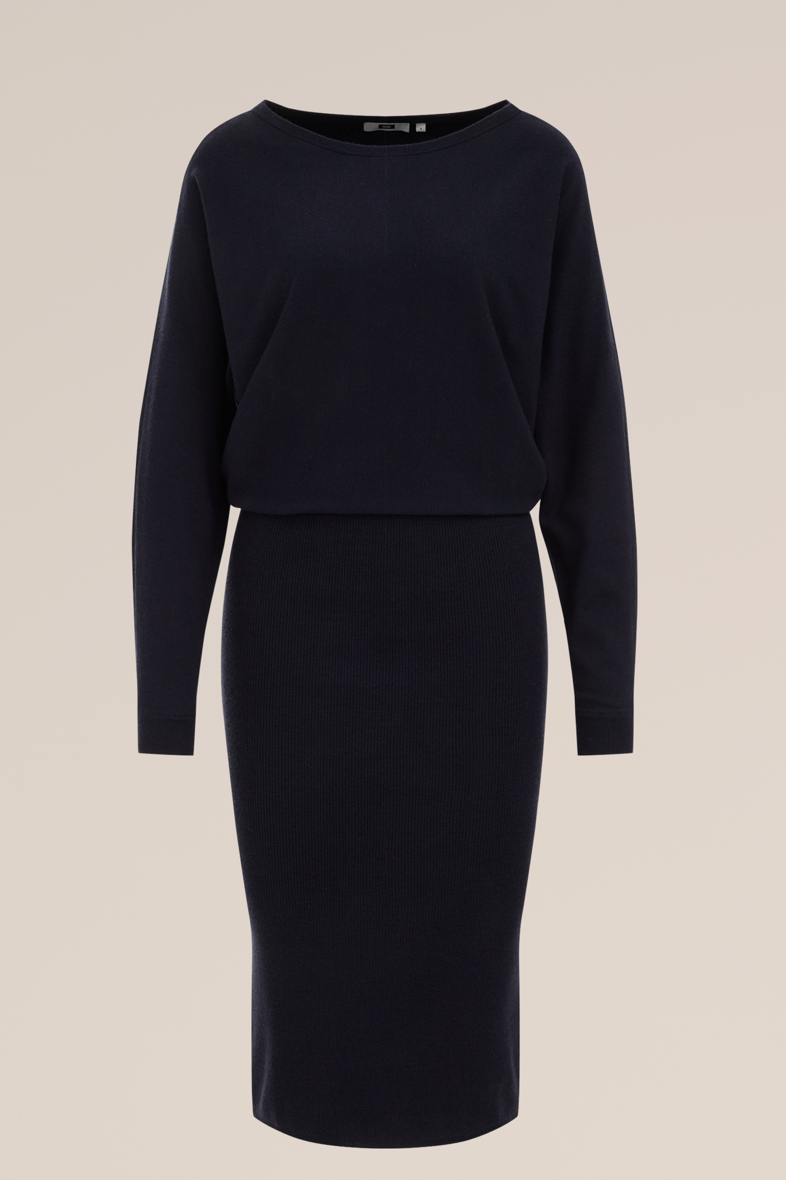 fijngebreide jurk WE Fashion Marineblauw