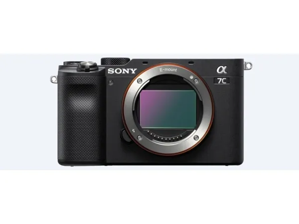 Sony a7C ILCE-7CL - Digitalkamera - spejlløst - 24.2 MP - Full Frame - 4K / 30 fps - 2.1x optisk zoom 28 - 60 mm objektiv - Wireless LAN, NFC, Bluetooth - sort