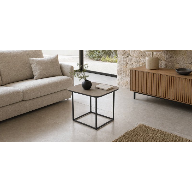 Table basse carrée MILAN L.52 cm