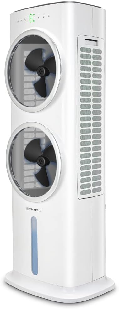 TROTEC PAE 45 4-in-1-Luftkühler Aircooler, Luftkühler Luftbefeuchter mobiles Klimagerät Klimaanlage Ventilator Lufterfrischung Verdunstungskühlung 10 l Tank