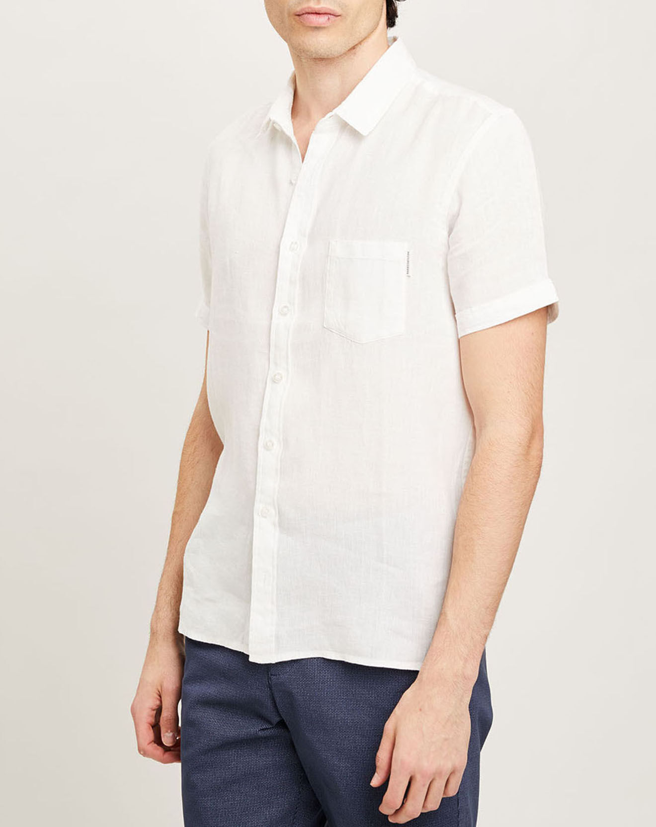 Harris Wilson Chemise regular 100% Lin Efe blanche