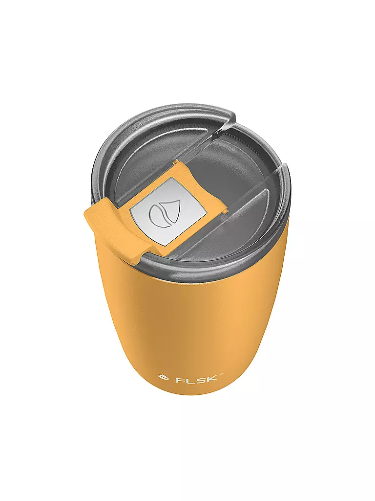 FLSK Isolierbecher - Thermosbecher CUP Coffee to go-Becher 0,35l Sunrise gelb