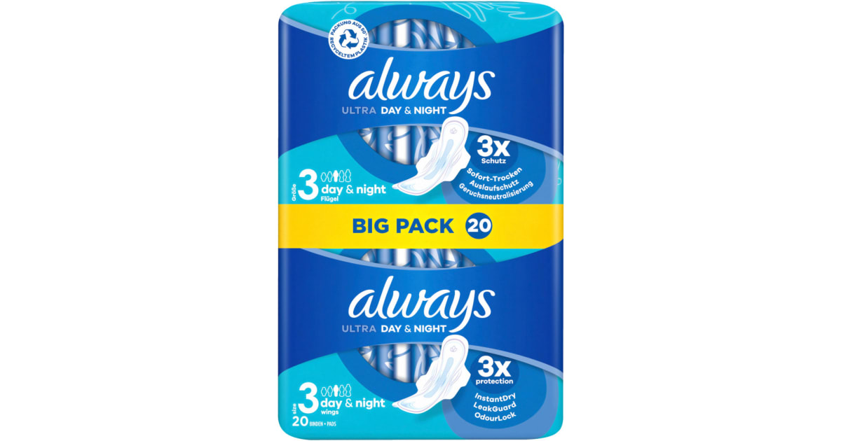 Always Binden Ultra Day&Night Flügel
