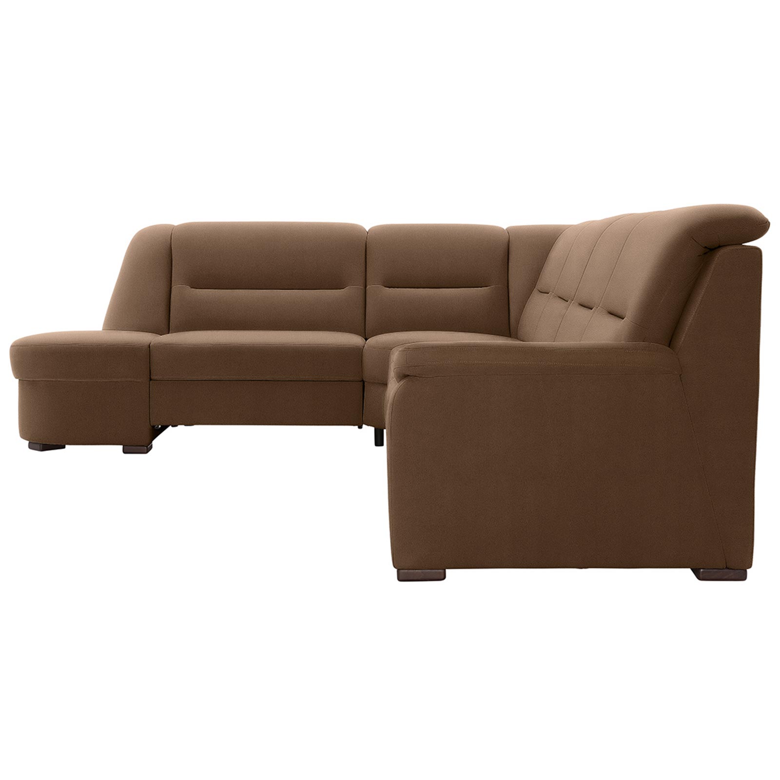 polsterpower Ecksofa - Holiday mandel - Basismodell - Ottomane links