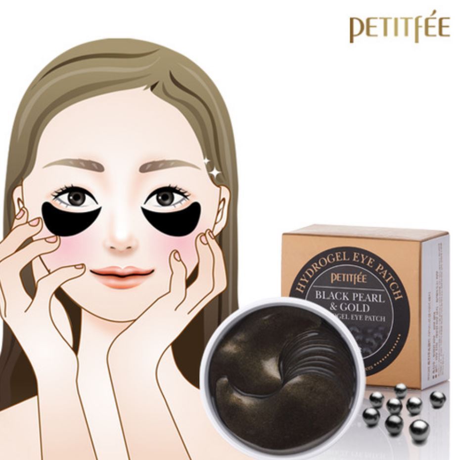 Black Pearl & Gold Hydrogel Eye Patch