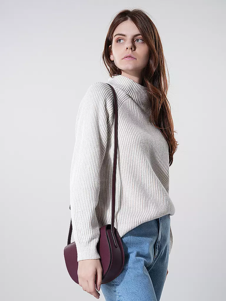LAUREN RALPH LAUREN Ledertasche - Mini Bag WITLEY Medium dunkelrot