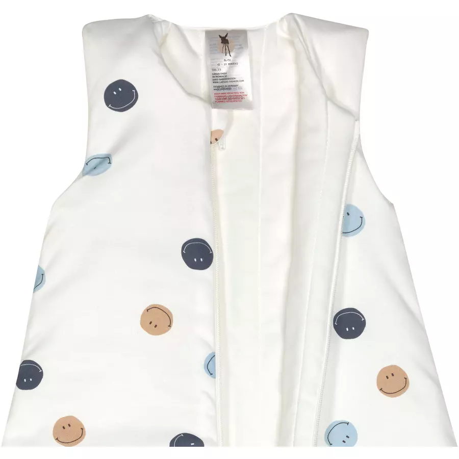 LÄSSIG Babyschlafsack Smile milky weiß