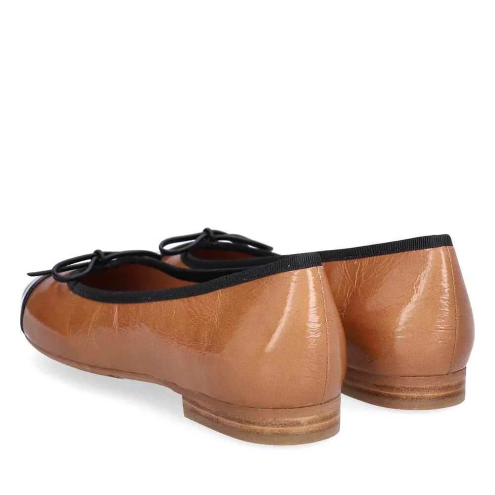 Billi Bi  A6021 ballerinasko - Black Patent/Camel Naplack