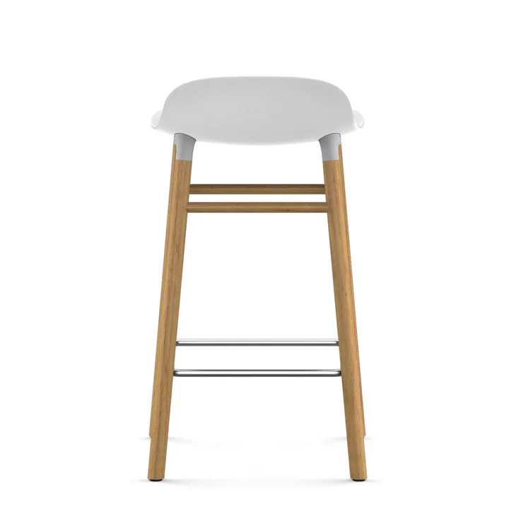 Normann Copenhagen - Form Barhocker 65 cm, Gestell Walnuss / schwarz