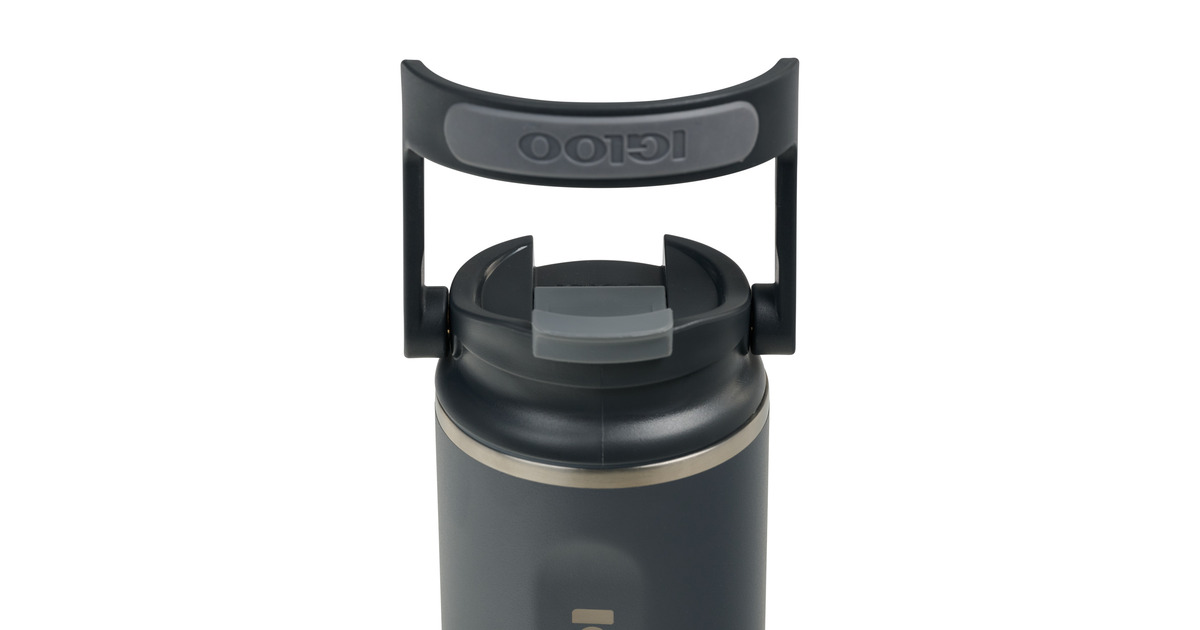 IglooFlip ‘n’ Sip Tumbler 12 oz, 0,35 liter drinkfles  (Carbon)