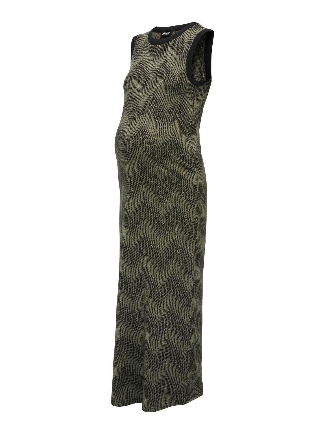 OLMBONITA Langes Kleid Black