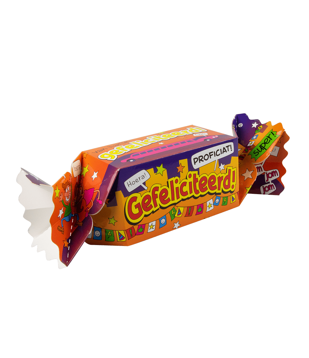 Geschenkdoosje Gefeliciteerd 26cm
