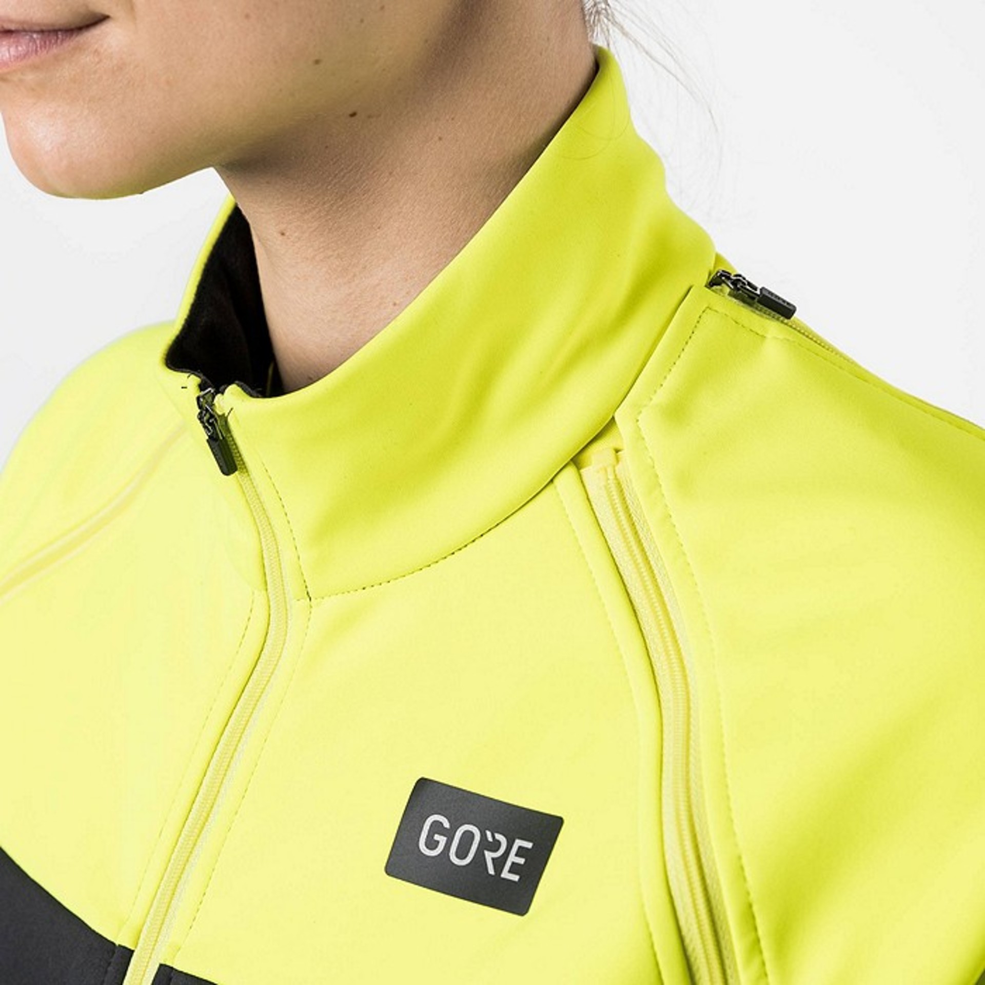 GORE Wear Phantom Fietsjack Zwart/Geel Dames