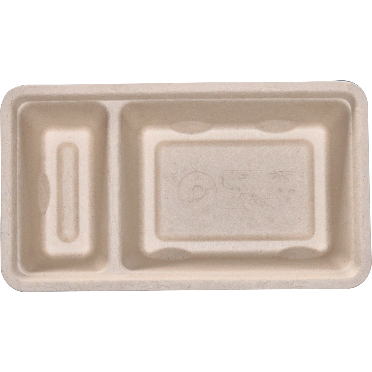 Depa Bak, Bagasse (suikerrietpulp), A23, snackbak, 170x95x30mm, naturel