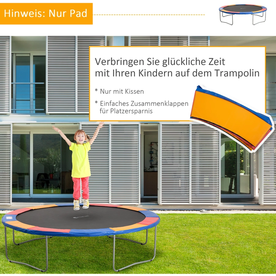 Outsunny Randabdeckung für Trampoline bunt