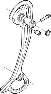 Shimano ydre samleplade til XT SGS bagskifter