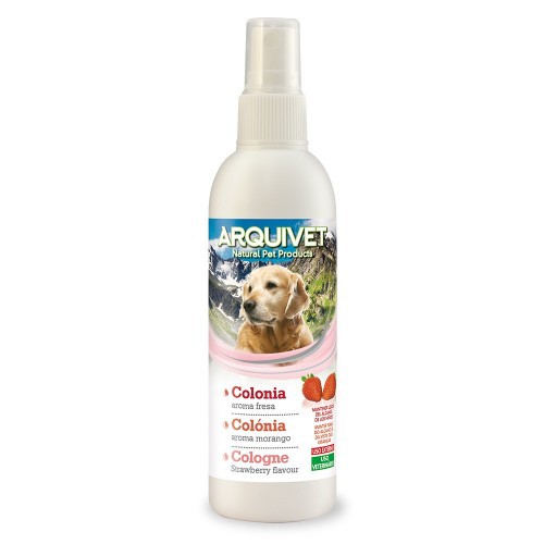 Colônia para cães com aroma de morango