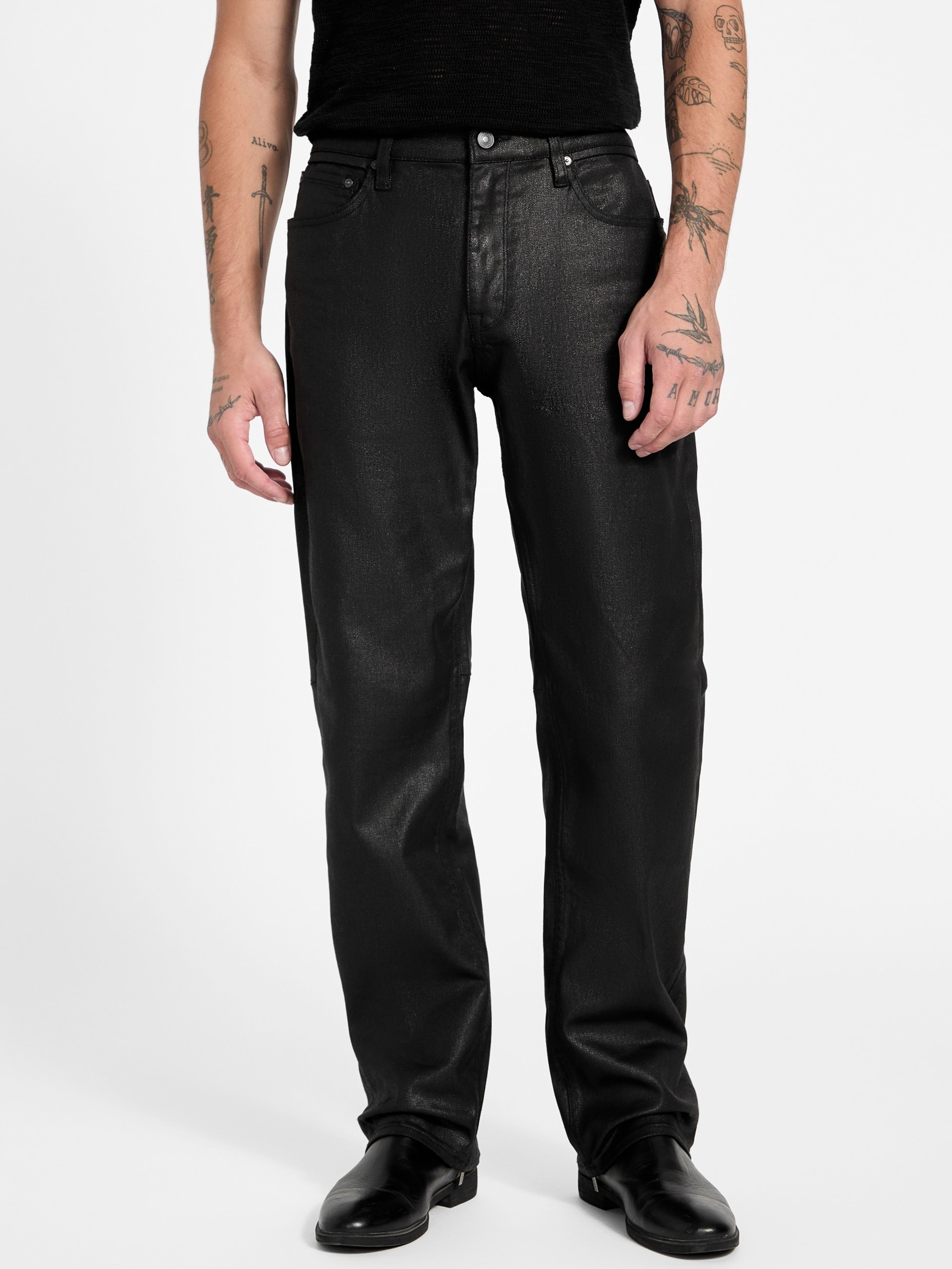 Calça jeans reta Mason de corte regular