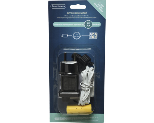 Adapter als batterijvervanger voor 3 x AA
