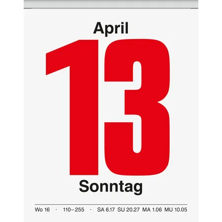 BRUNNEN Tagesabreißkalender 2024 11x14cm Nr.13