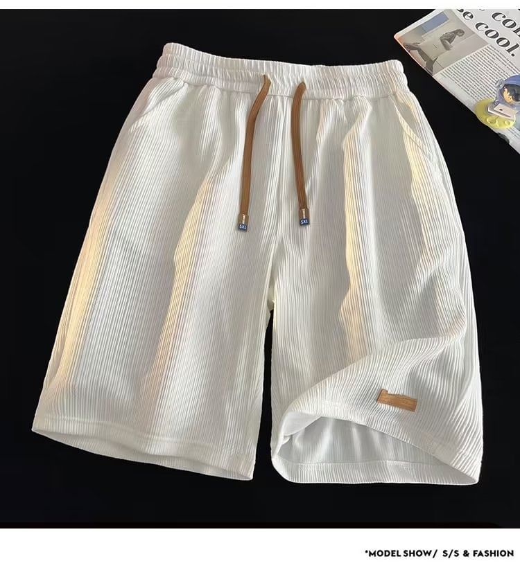 Femilina - Hoge taille effen shorts