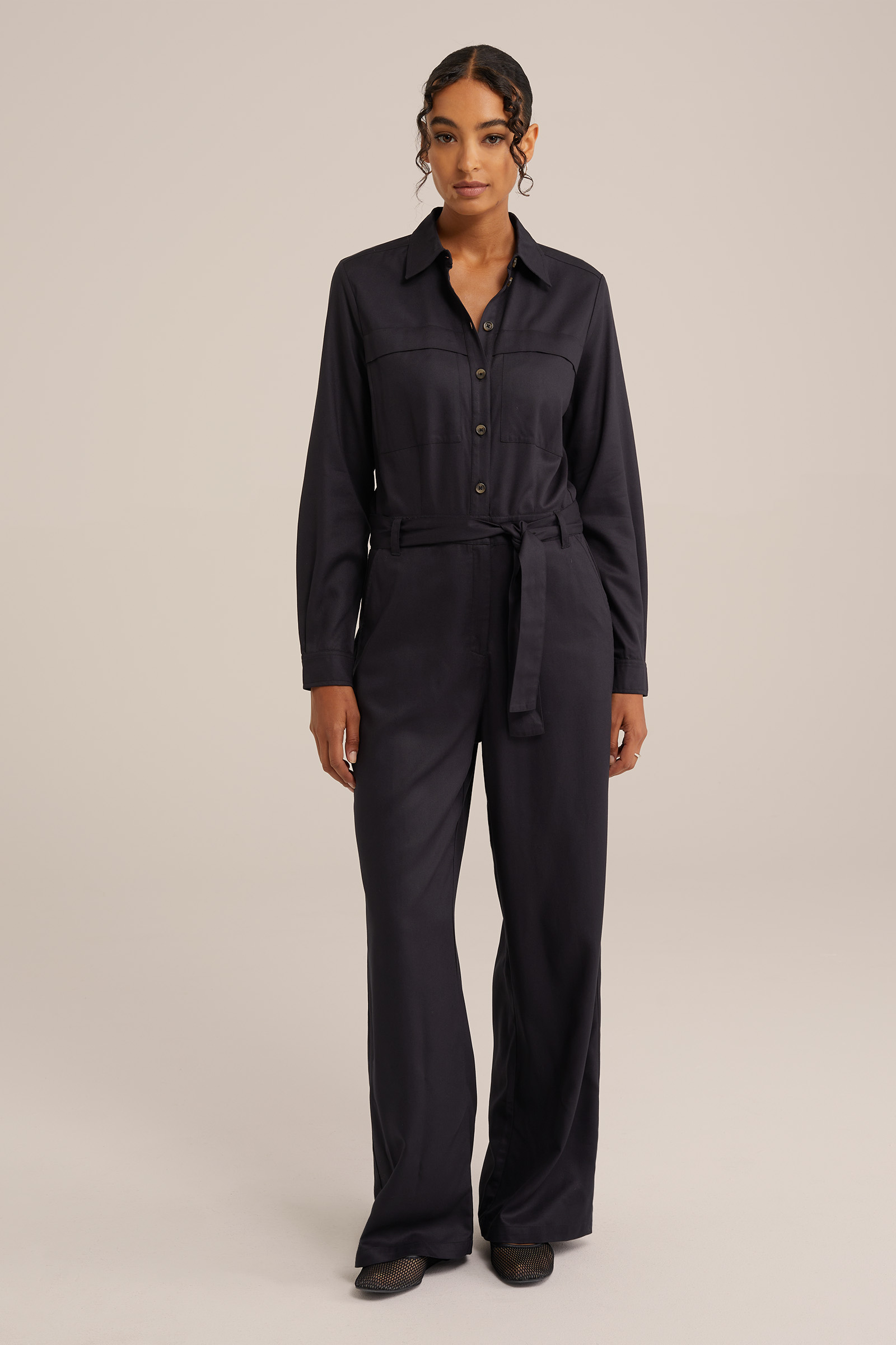 jumpsuit WE Fashion Zwart