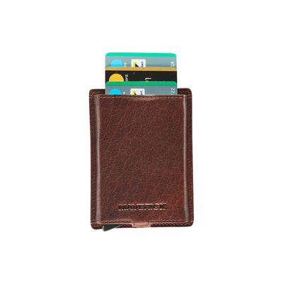 Maverick Rough Gear - Portefeuille - slim RFID - cuir de buffle pleine fleur à tannage végétal - brun