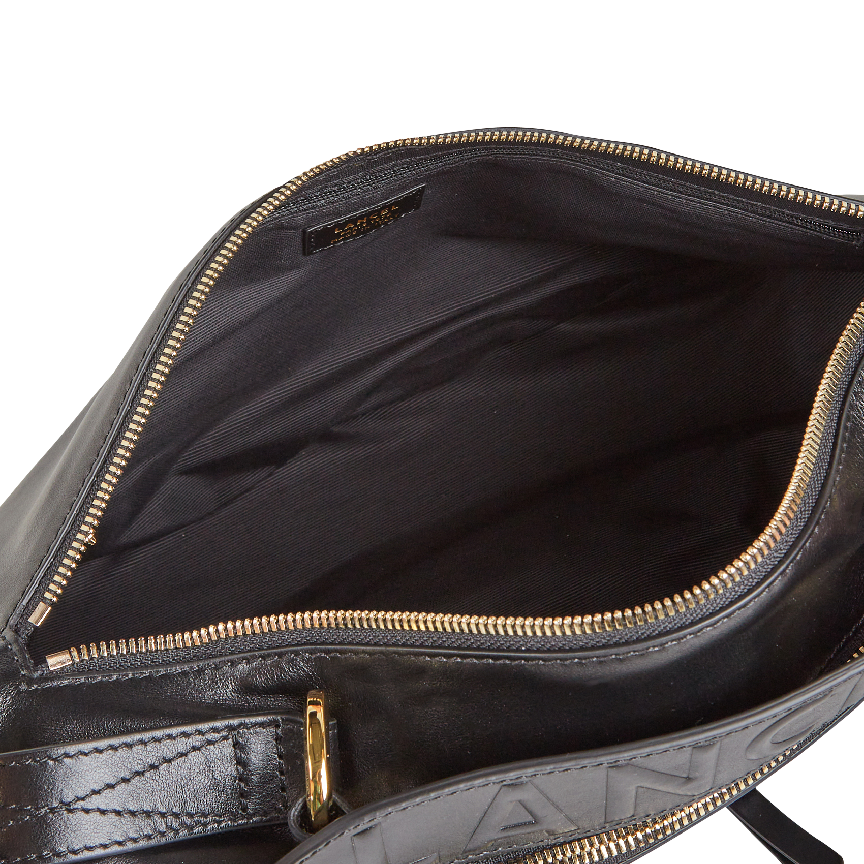 ORIGAMI M - Sac bandoulière en cuir | Noir