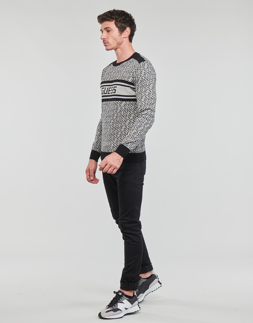 Guess - PALMER CN JACQUARD - Gris / Noir