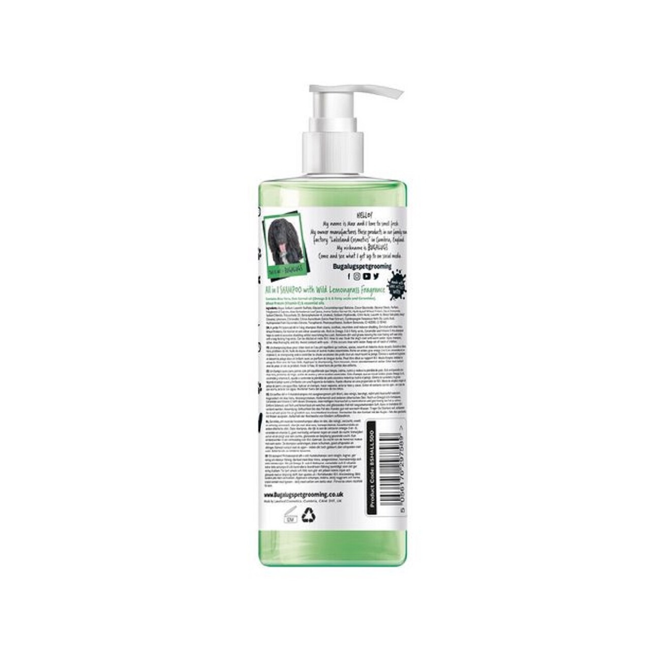 Bugalugs Wild Lemongrass – Erfrischendes Hundeshampoo mit Zitrusduft