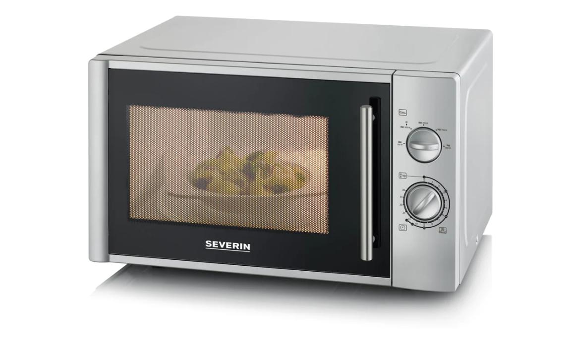 Mikrowelle MW7772 Silber<br>Mikrowelle mit einer Leistung von 900 W