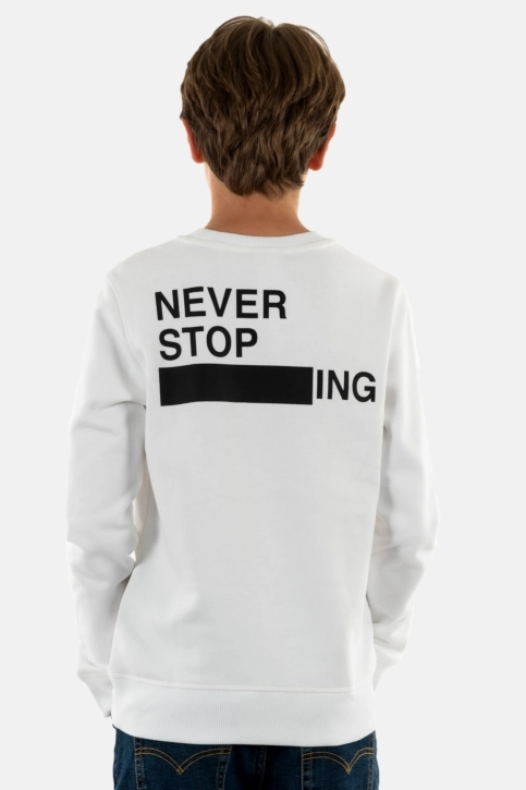 Sweat the north face graphic crew fn41 white