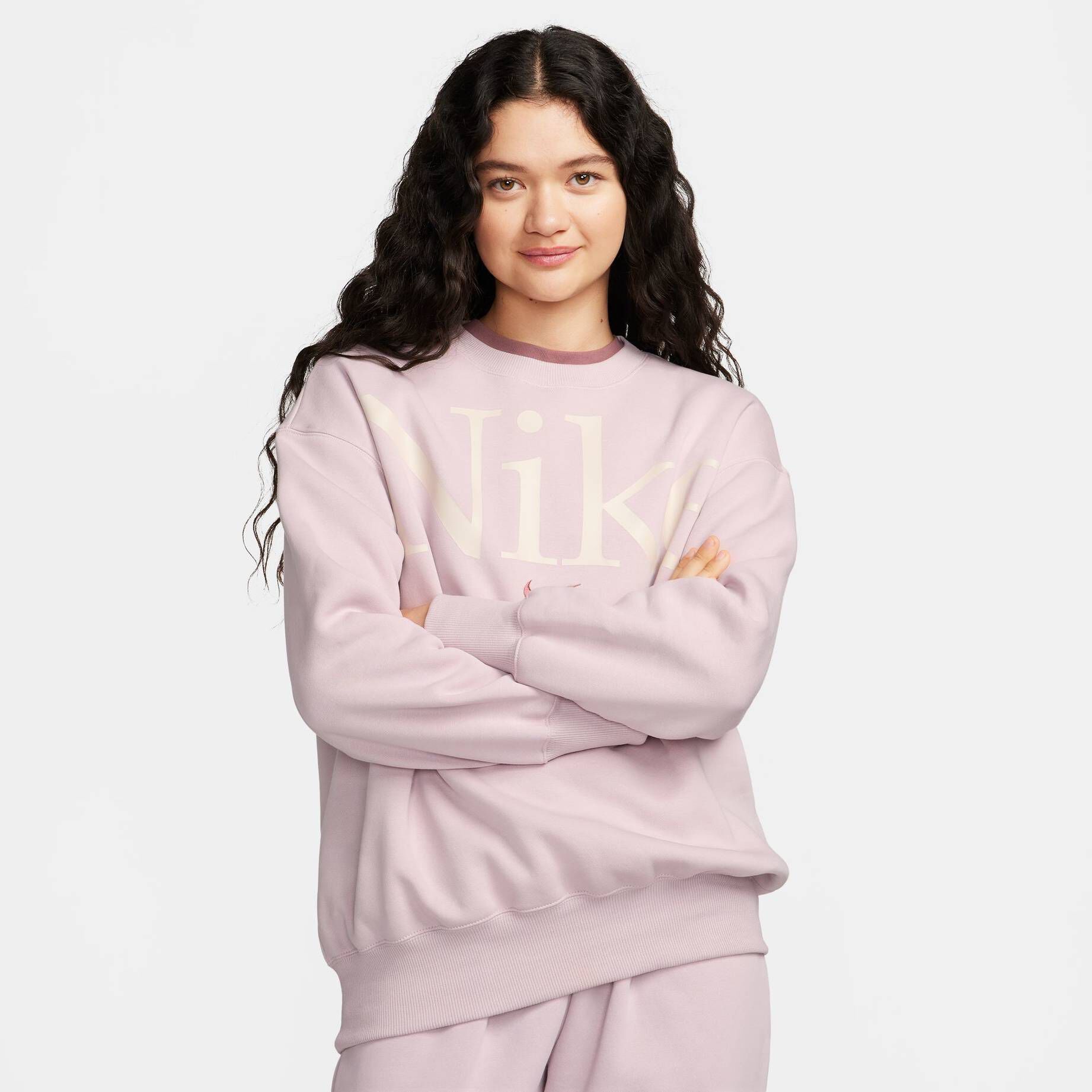Nike Sportswear| Damen Loungewear-Sweatshirt PHOENIX FLEECE OVERSIZED LOGO CREW