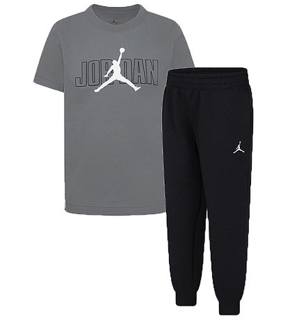 Jordan Set - Hosen/T-Shirt - Schwarz/Grau