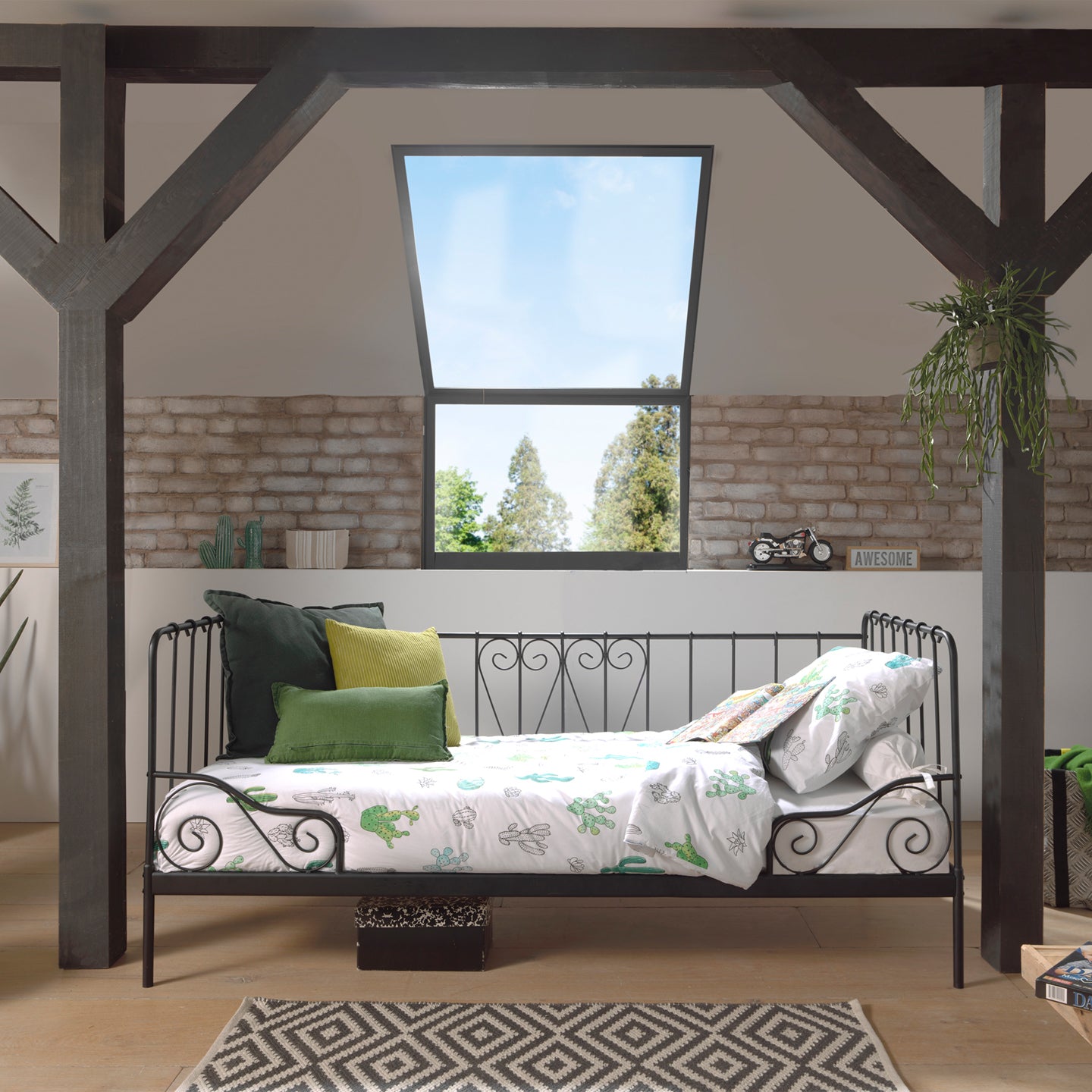 Vipack Alice Kajuitbed 90 x 200 cm - Zwart