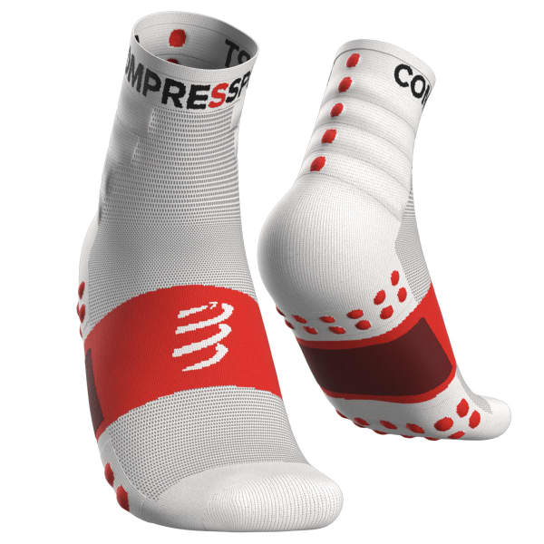 Chaussette compression COMPRESSPORT TRAINING SOCKS 2-PACK WHITE