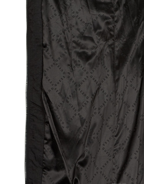 Guess - MARISOL LONG BELTED JACKET - Noir
