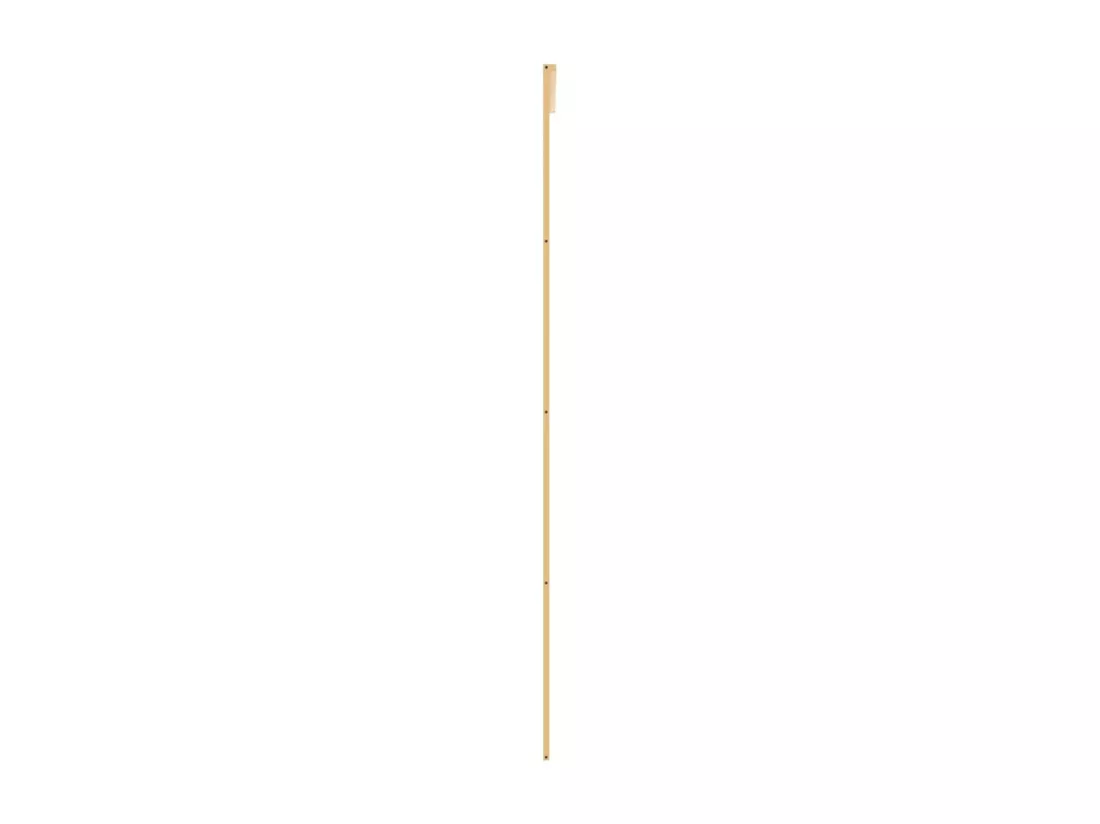 Porte coulissante doré 102,5x205cm verre ESG clair et aluminium