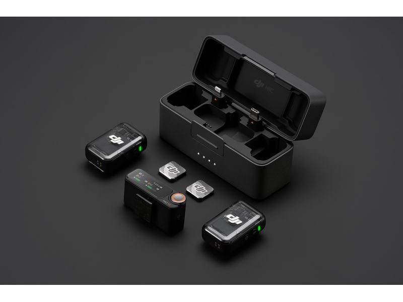 DJI Mikrofon Mic 2 Transmitter Schattenschwarz Profiklang im Taschenformat