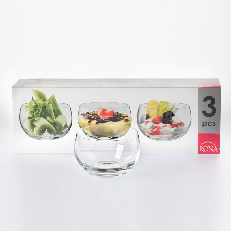 Boîte de 3 verrines Tonneau 30 cl Rona